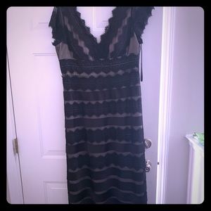 Long black evening dress